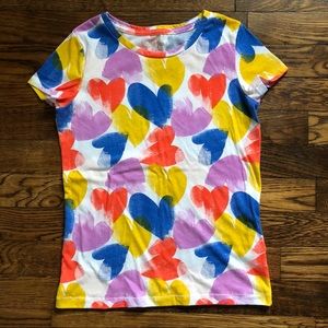 Girls Cat & Jack Top with Heart Graphic
